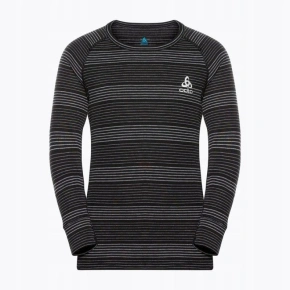 Odlo dětská souprava spodního prádla dlouhá ACTIVE WARM ECO SET velikost 152cm černá a šedá