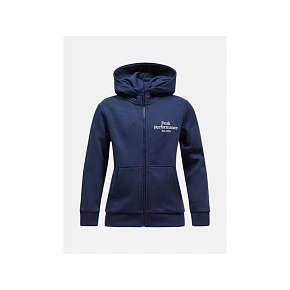 Dětská mikina PEAK PERFORMANCE Original Zip Hood Junior, barva tmavě modrá Dětská mikina PEAK PERFORMANCE Original Zip Hood Junior, barva tmavě modrá