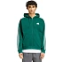 Pánská mikina adidas Essentials 3-Stripes Fleece s celopropínacím zipem s kapucí, zelená, KZ1412