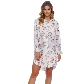 Dámská noční košile TM.4339 Ecru s potiskem - Doctor nap