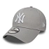 Kšiltovka New Era 9FORTY MLB NY New York Yankees šedá – 10531940