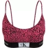 Dámská podprsenka 000QF7216E GNI tm. růžová se vzorem - Calvin Klein