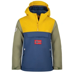 Trollkids Dětská nepromokavá bunda do deště Kirkenes Anorak žlutá/modrá (322-703) Trollkids Dětská nepromokavá bunda do deště Kirkenes Anorak žlutá/modrá (322-703)