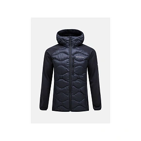 Bunda Peak Performance M Helium Down Hybrid Hood, černá Bunda Peak Performance M Helium Down Hybrid Hood, černá