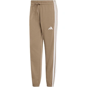 Dámské kalhoty adidas Essentials 3-Stripes French Terry Cuffed, béžové, KF8338, dámské