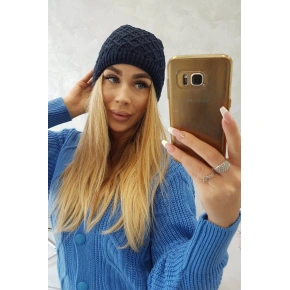 Fleecová čepice K204 tmavě modrá - Oliwier