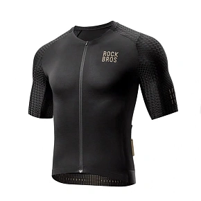 Rockbros YDDX011 Cyklistický dres Diamond s krátkým rukávem - velikost XXS - černý
