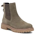 Kožené kotníkové boty dámské chelsea boty khaki Filippo DBT7935