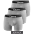 Pánské boxerky Levi's 3-Pack šedé bavlněné boxerky