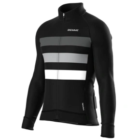 Biemme košile s dlouhým rukávem CALDERONE černá šedá XL