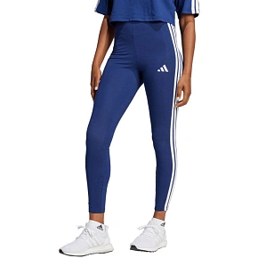 Dámské legíny adidas Essentials 3-Stripes Cotton tmavě modré JE0067 Dámské legíny adidas Essentials 3-Stripes Cotton tmavě modré JE0067
