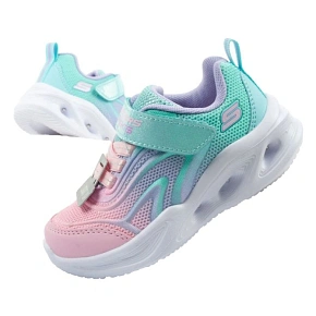 Skechers Color Breeze LED dětská sportovní obuv pro dívky tyrkysová