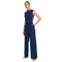 Dámský overal bez rukávů s límečkem M702 tmavě modrý - Moe