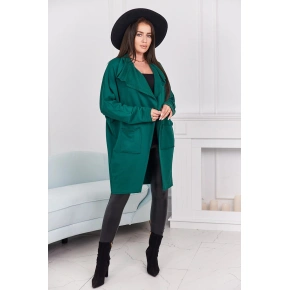 Dámská peleríny s kapsami 9587 Tmavě zelená - Kesi