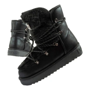 D.Franklin dámské sněhové boty zimní módní kožešina zateplené černé dámské