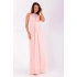 Společenské dámské šaty EVA&LOLA bez rukávů dlouhé růžové - Růžová - EVA&LOLA