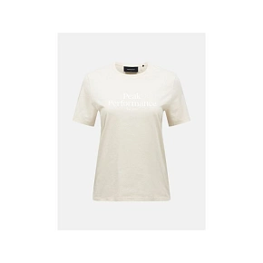 Dámské tričko PEAK PERFORMANCE W Original Tee, barva béžová Dámské tričko PEAK PERFORMANCE W Original Tee, barva béžová