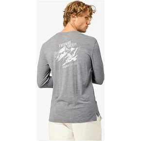 Longsleeve męski SUPER.NATURAL M FREERIDE SOCIETY LS szary Longsleeve męski SUPER.NATURAL M FREERIDE SOCIETY LS szary