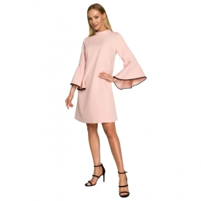 Dámské šaty M698 Pudr růžová - MOE