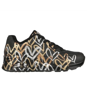 Boty Skechers Uno Metallic Love W 155523/BKGD