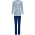 Dámské pyžamo 20232-160-2 modré se vzorem - Pastunette