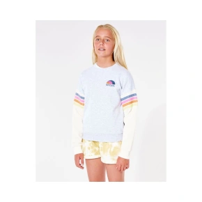 RIP CURL Surf Revival Crew mikina - Dívka - světle šedá RIP CURL Surf Revival Crew mikina - Dívka - světle šedá