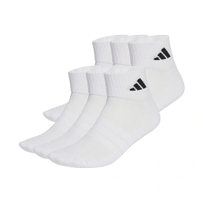 Ponožky adidas Cushioned Essentials Ankle, 6 párů, bílé, KE5495
