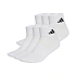 Ponožky adidas Cushioned Essentials Ankle, 6 párů, bílé, KE5495