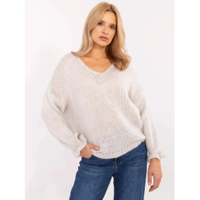 Dámský svetr MI SW 64109.15X Světle šedý / béžový - FPrice