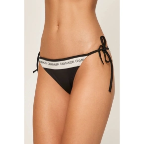 Spodní díl plavek KW0KW00650-BEH černobílá - Calvin Klein