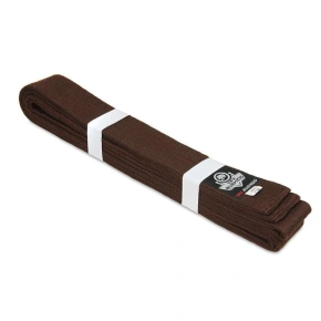 Karate kimono opasek - hnědý 260 cm