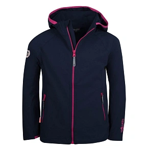 Trollkids Dívčí elastická bunda Kvalvika navy/magenta (329-114)