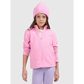 Dívčí běžný fleece s kapucí 4F 4FJRSS26TFLEF507-56S