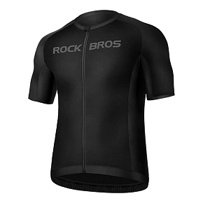 Cyklistické tričko Rockbros 15120002002 s krátkým rukávem, velikost M – černé Cyklistické tričko Rockbros 15120002002 s krátkým rukávem, velikost M – černé