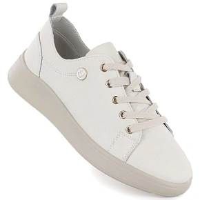Dámské béžové kožené polobotky Vinceza 41508 dámské