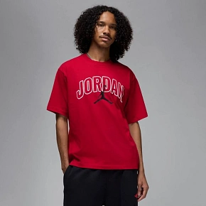 Pánské tričko Air Jordan Brooklyn Arch Logo Gym Red - IB7347-687