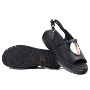 Dámské sandály na platformě GR51-603 Černá - S.Barski