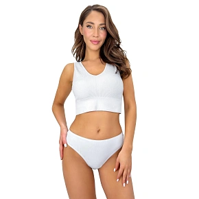 Dámské kalhotky brazilky 270 bílé - Donna