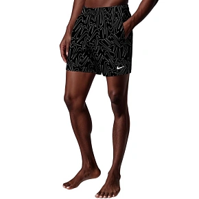Plavky Nike Breaker Tossed Swoos 5" Volley, černé, NESSG572 001