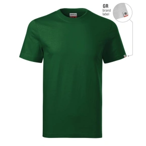 Základní unisex tričko (lahvově zelené (štítek značky))