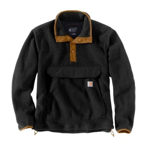 Carhartt Relaxed Fit Fleecový svetr - černý velikost: m