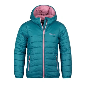 Trollkids Dívčí přechodná dětská bunda Eikefjord teal/mauve (464-334)