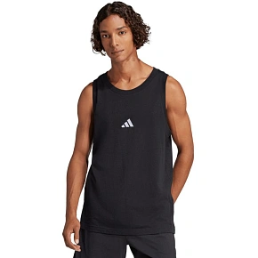 Pánské tričko adidas Essentials Small Logo Tank, černé, JE8986
