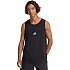 Pánské tričko adidas Essentials Small Logo Tank, černé, JE8986