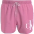 Pánské plavky SHORT DRAWSTRING KM0KM00967 TFZ růžové - Calvin Klein