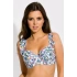 Plavková podprsenka ZANZIBAR bílo-modro-zelená - Mediolano