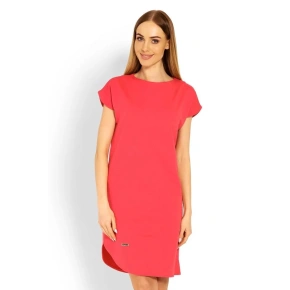 Dámské těhotenské šaty 1629 Korál červená - PeeKaBoo