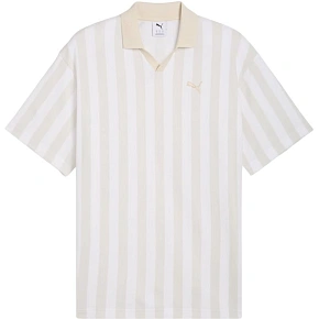 Pánské tričko Puma Class Relaxed Pinnacle Polo, bílo-béžové, 692069 02 Pánské tričko Puma Class Relaxed Pinnacle Polo, bílo-béžové, 692069 02