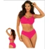 Dámské dvoudílné plavky Fashion 18 S940FA18-2d tm. růžové - Self