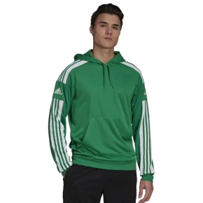 Pánská mikina s kapucí GP6437 Zelená s bílou - Adidas